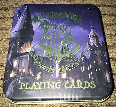 Harry Potter Wizarding World Hogwarts Playing Cards With Sealed Tin