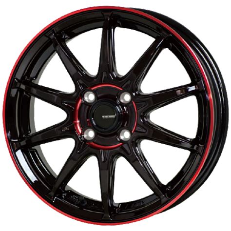 HOT STUFF ホイール 本セット G Speed P R ブラック レッドクリア インチ B H M K S T 通販 Yahoo ショッピング