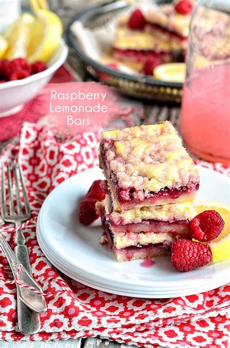 Raspberry Lemonade Bars TidyMom