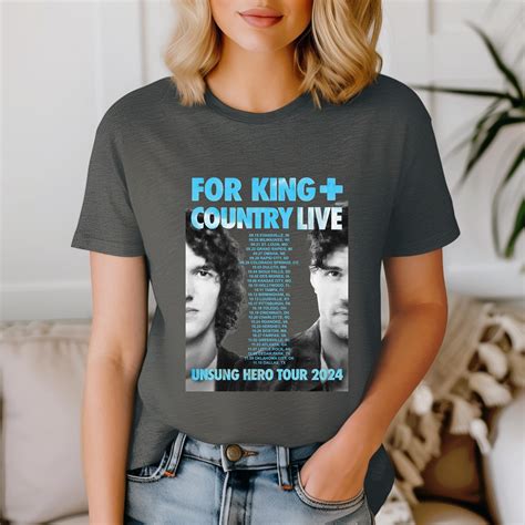 For King Country Unsung Hero Tour Shirt For King Country Band