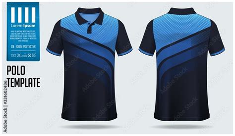 Polo T Shirt Mockup Template Design For Soccer Jersey Football Kit Or