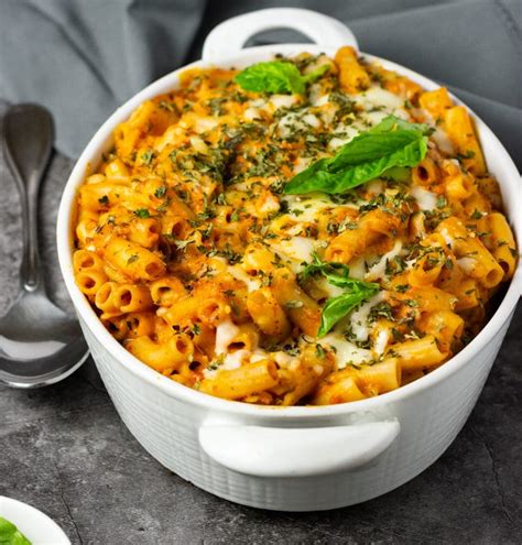 Vegan Baked Ziti Healthier Steps