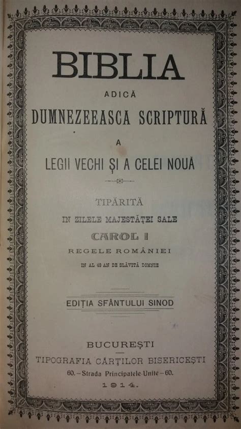 BIBLIA DUMNEZEEASCA SCRIPTURA NOUL SI VECHIUL TESTAMENT ED SF