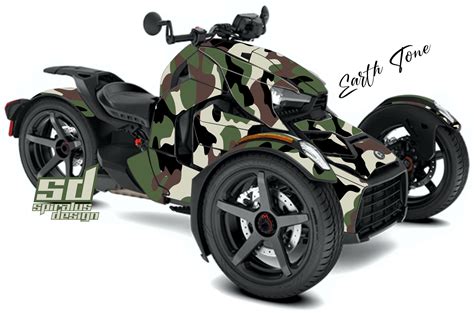 Can Am Ryker Sport Rally Graphic Wrap Decal Kit Vintage Camo Etsy