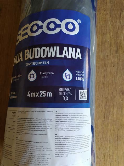 Folia Budowlana Izolacyjna X M Mm Atest Secco Produkty Drogowe