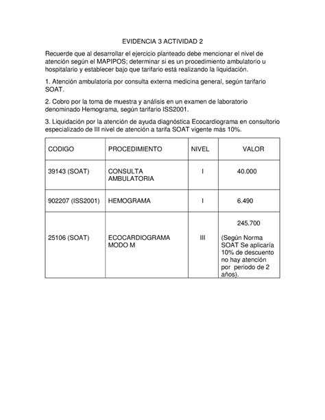 Actividad 3 Evidencia 2 EVIDENCIA 3 ACTIVIDAD 2 Recuerde Que Al