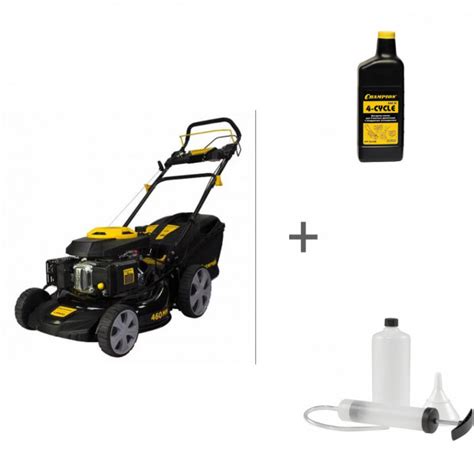 Газонокосилка бензиновая Champion LM4630 + Масло для 4-тактных ...