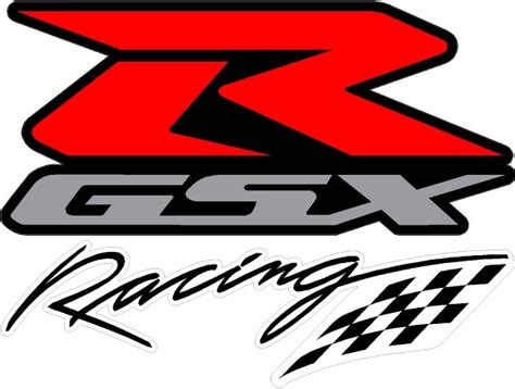 Black Red And Silver Gsxr Racing Decal Sticker