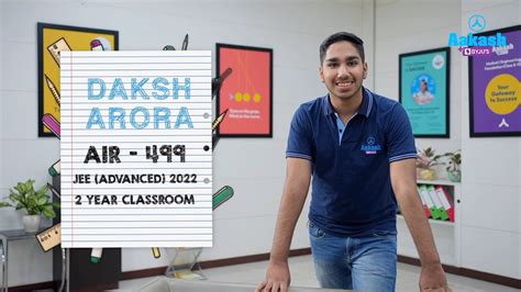 JEE Advanced 2022 Result Daksh Arora AIR 499 Importance Of Self