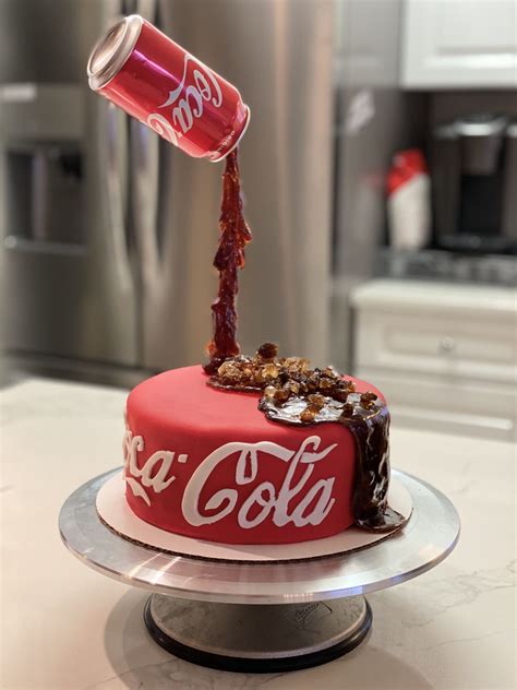 Coke Anti Gravity Cake