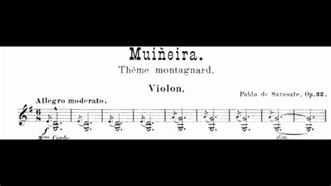 Sarasate Mui Eira In G Major Op Sheet Music Youtube