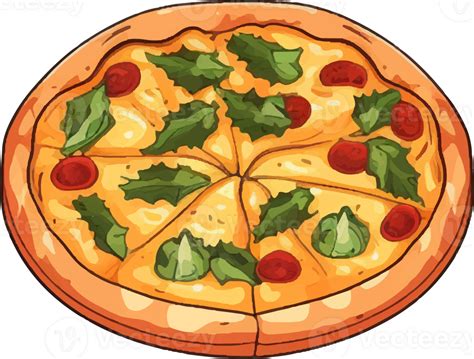 Pizza Desenho Animado Ai Gerar 25221300 PNG