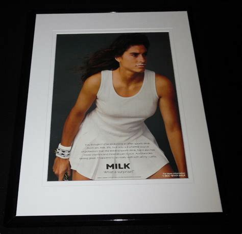 Gabriela Sabatini Got Milk Mustache Framed X Original