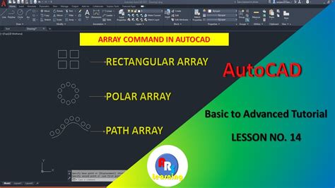 Array Command In Autocad Autocad How To Use Array Command In Autocad