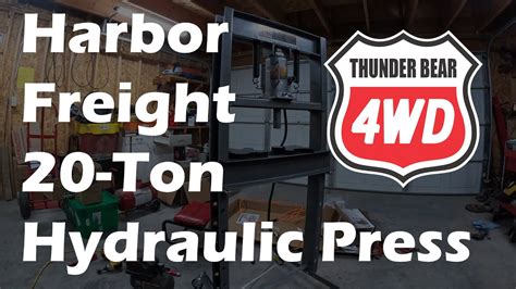 Upgrade Alert New Harbor Freight 20 Ton Hydraulic Press Youtube