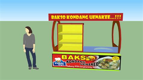 Gerobak Bakso Meat Ball Booth 3d Warehouse