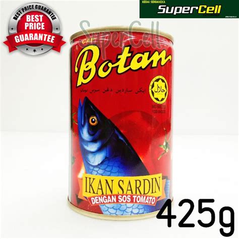 Botan Sardines In Tomato Sauce 155g 230g 425g SuperCell Shopee