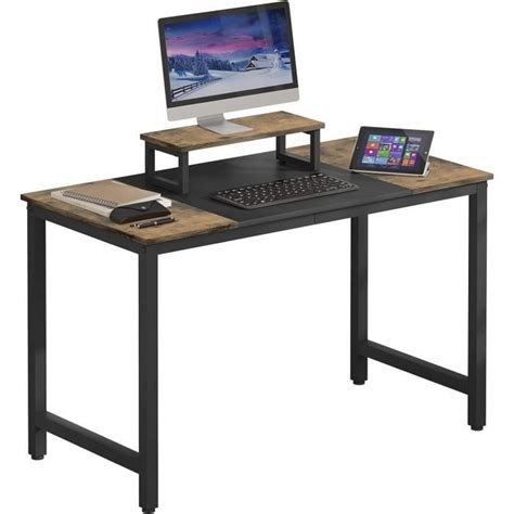 Esituro Bureau D Ordinateur X Cm Table De Bureau Avec Support D