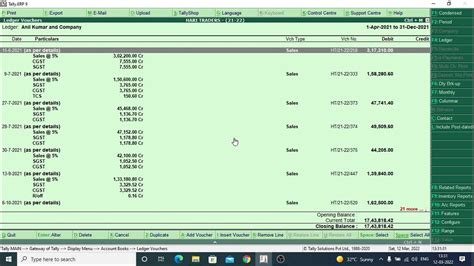 How To Check Parties Ledger In Tally Erp 9 Youtube