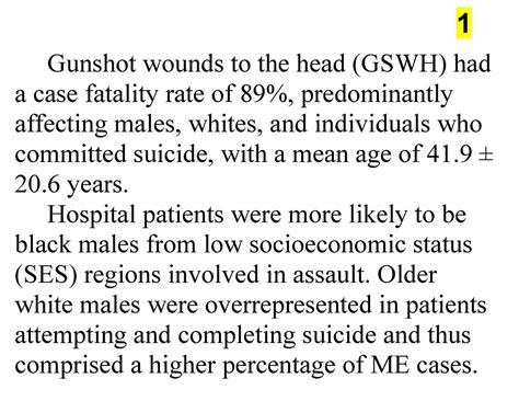 Prison Health On Twitter The Cost Of Gunshot Wounds To The Head An