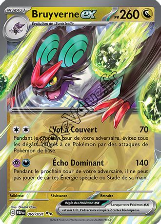 PokeValue fr Carte Pokémon Bruyverne ex n069 série Destinées de