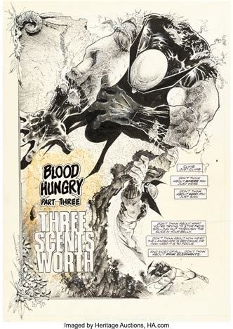 Sam Kieth Marvel Comics Presents Wolverine Splash Page Original