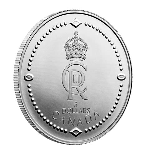 2023 Canadian 5 His Majesty King Charles IIIs Royal Cypher 1 4 Oz