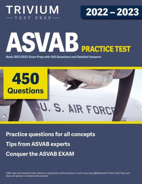 Asvab Practice Test Book Exam Prep With Questions And