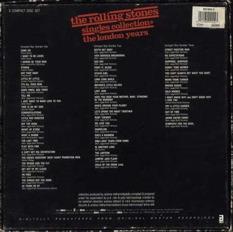 The Rolling Stones Singles Collection The London Years US CD Album