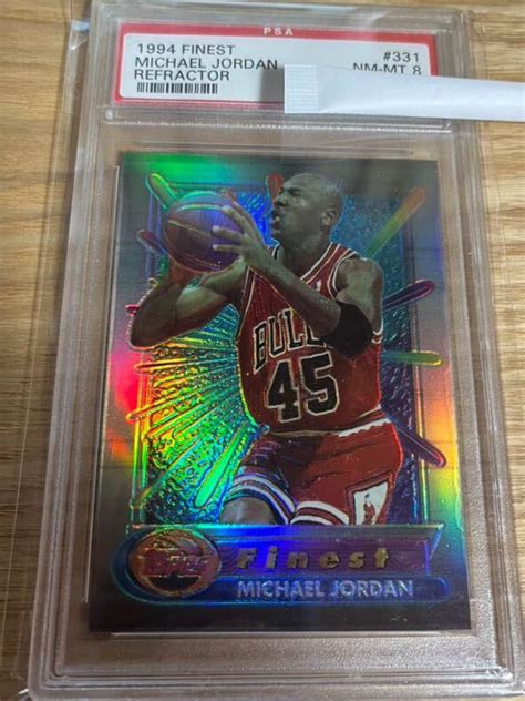 Yahoo オークション Finest 94 Refractor Michael Jordan PSA8