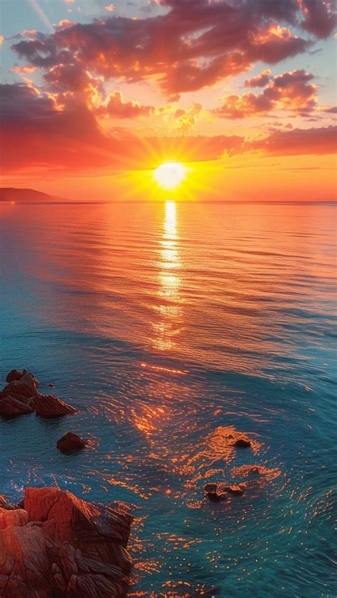 Sea Wallpaper Ocean Sunset Nature 25805