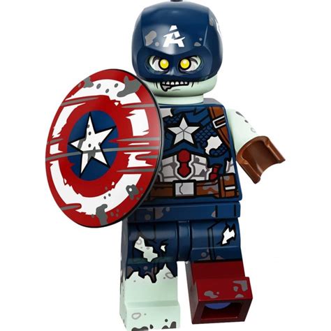 LEGO Minifig Marvel Studios Tunes Zombie Captain America Minifigures 71031