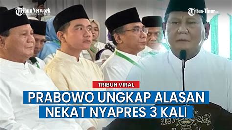 Prabowo Blak Blakan Di Depan PBNU Soal Alasannya Nyapres Hingga Tiga