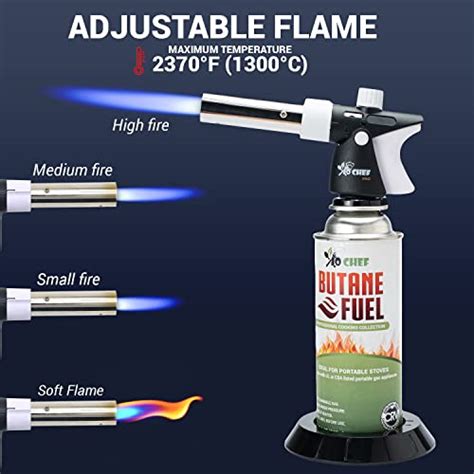 Jo Chef Pro Butane Torch Lighter Refillable Butane Torch Head Small