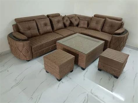 7 Seater Wooden L Shape Corner Sofa Set At ₹ 40000set In Ranchi Id