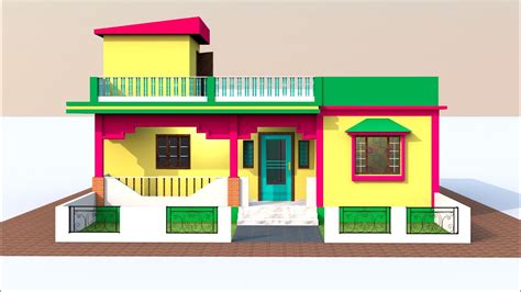 Beautiful Indianstyle Village House Plans With Bedroom Village Home