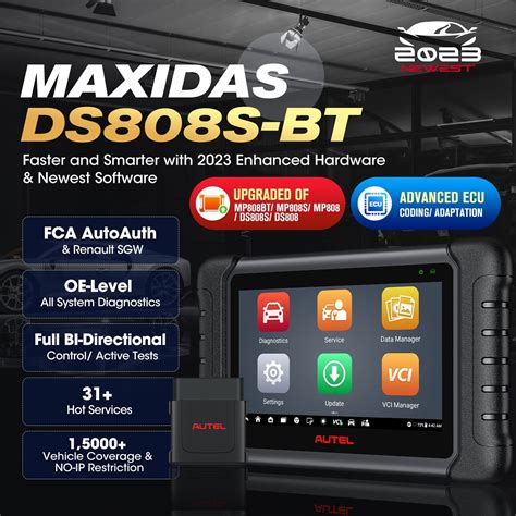 Autel Maxidas Ds S Bt Android Tablet All Systems Diagnostic