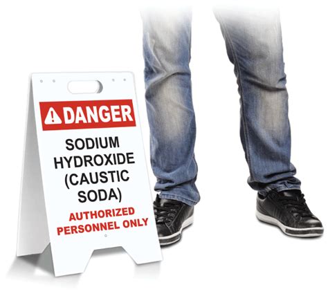 Danger Sodium Hydroxide Floor Stand Save 10 Instantly