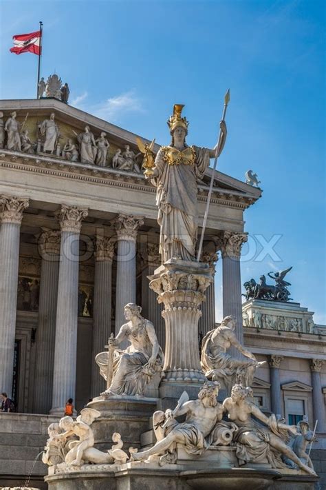 Austrian Parliament Building Vienna Stock Photo Colourbox