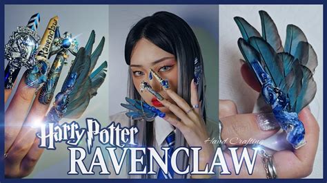 해리포터 레번클로 네일 비누의 신명나는 네일생활 해리포터 기숙사 네일 Harry Potter Ravenclaw