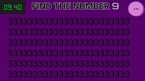 Find The Odd Number Letter Quiz Spot The Difference Game Braingame