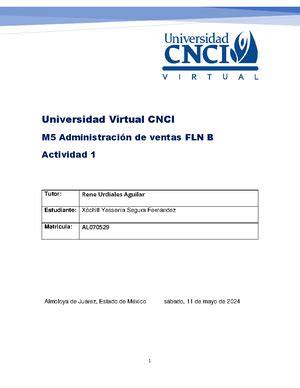 Proyecto Final Administraci N De Ventas Universidad Virtual Cnci