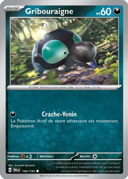 Pokécardex Carte Pokémon Gribouraigne PAL 145