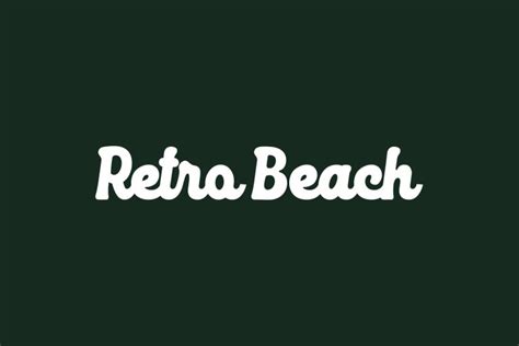 Free Retro Beach Font Fonts Shmonts