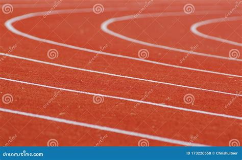 Running Track In A Sports Stadium Stock Photo Image Of Curve Race