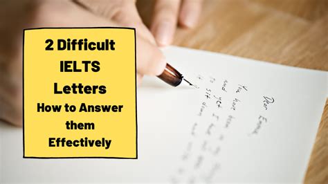 Two Difficult Ielts Letters Useful Advice Ted Ielts