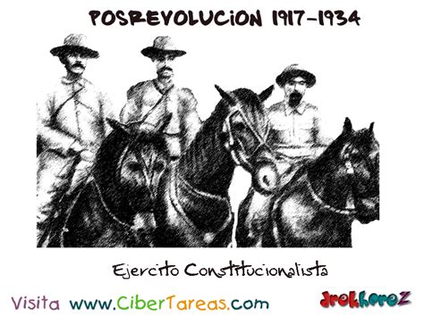 Ejército Constitucionalista Posrevolución 1917 1934 CiberTareas