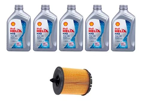 Kit Troca Óleo Shell 5w30 Gm Malibu 2 4l Ecotec 2010 2015