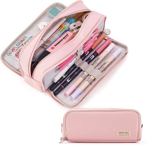 CICIMELON Pencil Case Large Capacity Pencil Pouch 3 Compartments Pencil ...