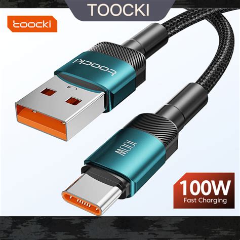 Toocki 6a Usb Type C Cable 100w66w Fast Charging Charger Usb C Data